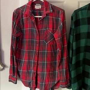 Plaid light weight shirt